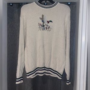 Shenandoah Xl Mallard Duck Cream Knit Sweater